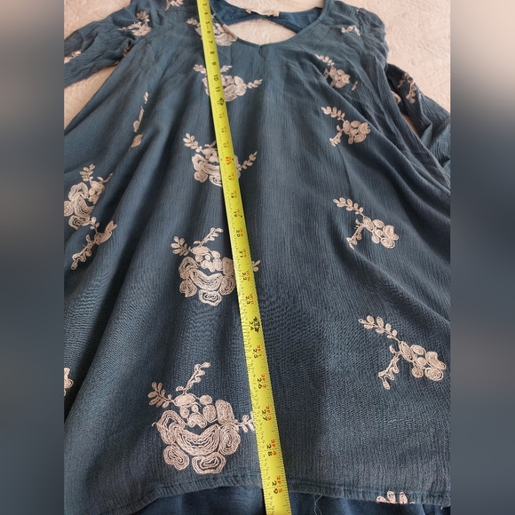 Altar'd State - Blue & White Floral Mini Dress Flowy - Picture 5 of 9